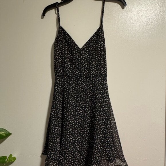 Lovely Day Black and White Floral Mini Dress - Picture 5 of 6